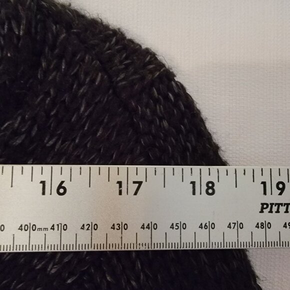 VTG Forever 21 Womens Sweater Cable Knit Asymmetric Zipper Size L Gray Black - Picture 7 of 15